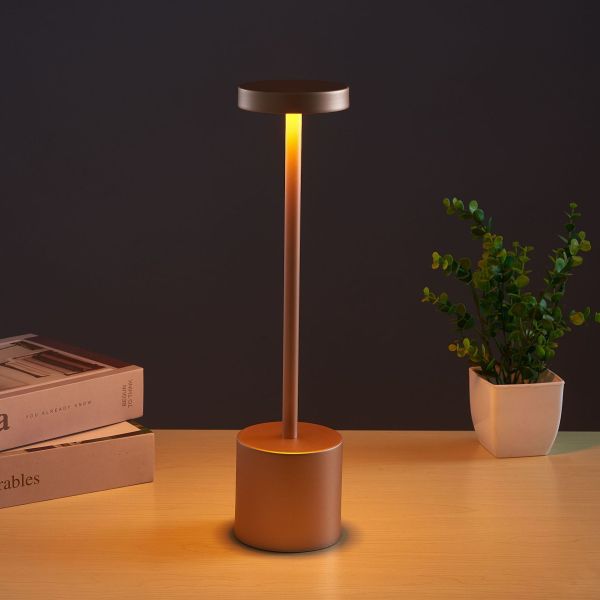 TPYE C Charging Modern Theme Metal Touch Table Lamp For Bar Bedside