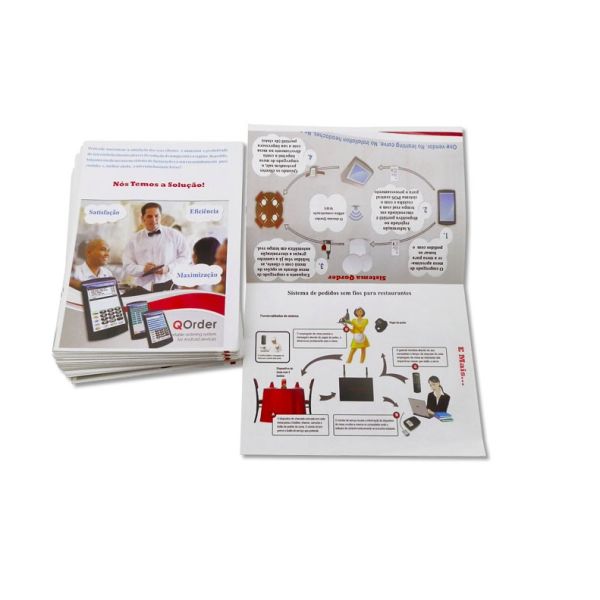 105g 420x285mm Instruction Booklets , C2S Paper Digital Printing Brochures