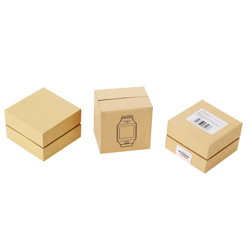 Foam Insert Square Kraft Electronics Packaging Box 120*120*100mm