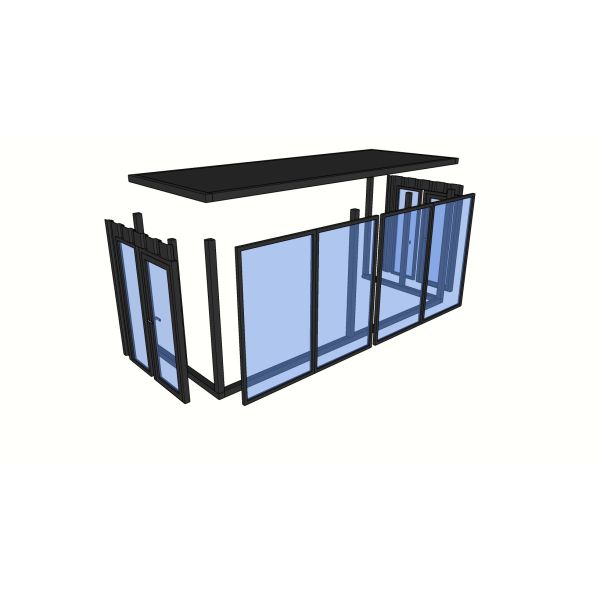 Single Double Room 20ft Prefab Expandable Modular House