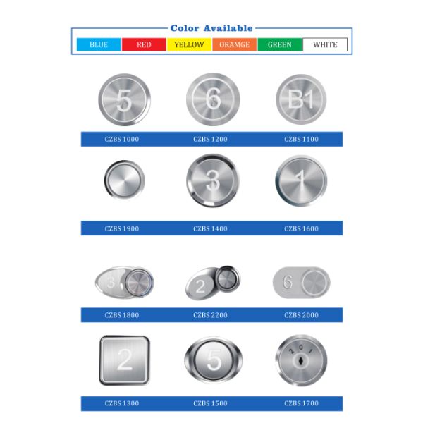 Stainless Steel Kone Elevator Touchless Button Round No Touch Elevator Sensing Buttons for Lift Spare Parts