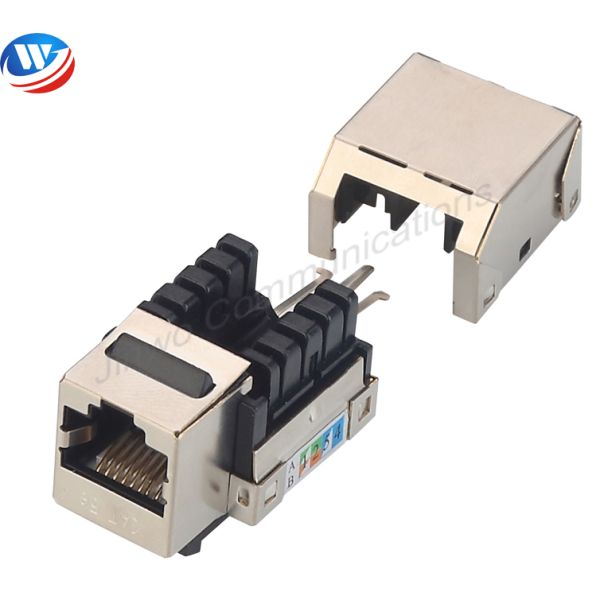 Metallic Color RJ45 Keystone Jack 90 Degree UTP Keystone Jack