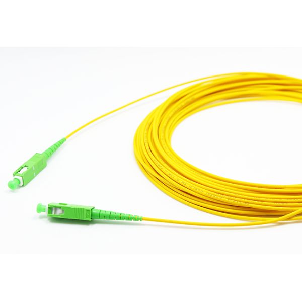 Customized Length SC APC to SC APC Simplex OS2 Single Mode LSZH 2.0mm Fiber Optic Patch Cable