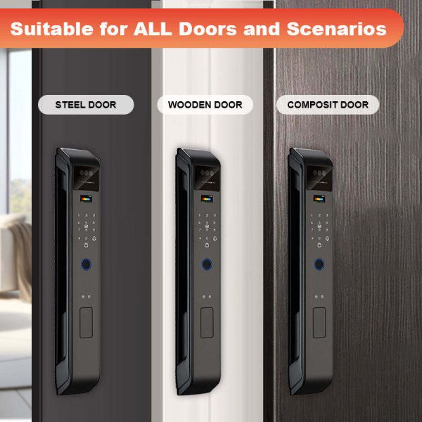 Automatic Smart Door Lock With Camera Inteligente Biometric