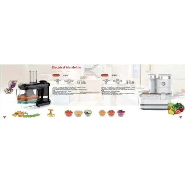 Multifunction Food Processor Electrical Mandoline Thermo Cooker SF127