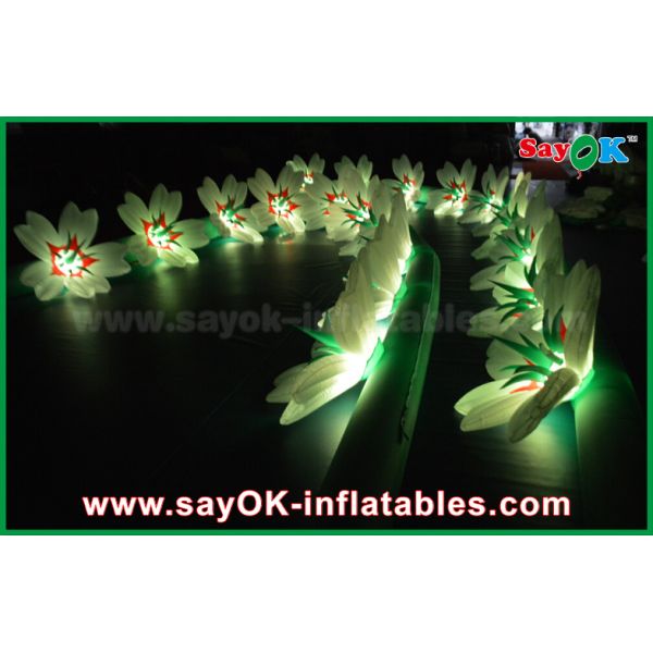Large Inflatable Lighting Decoration Inflatable Wedding Flower Chain WIth LED Light For Decoration