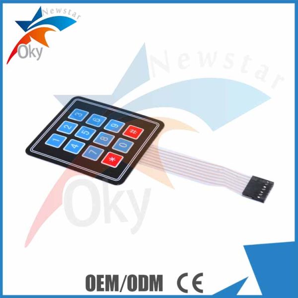 3 × 4 matrix keyboard Breadboard For Arduino membrane switch Extended Keyboard