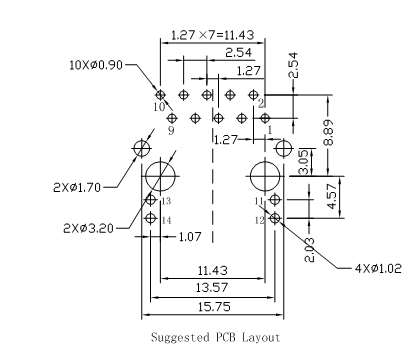 203352 RJ45 Magnetic Module , Single Port jack To Wireless Data Networking