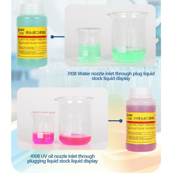 Professional UV Printhead Cleaning Solution for Deep Cleaning, Dissolving UV Ink Residue, and Extending Printhead Lifespan