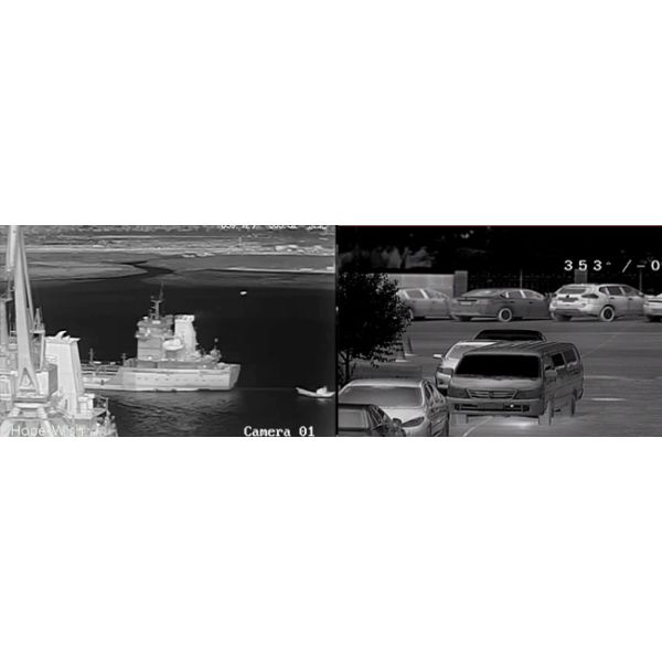 IR Night Vision Safety PTZ Thermal Imaging Camera 20km High Dynamic Range