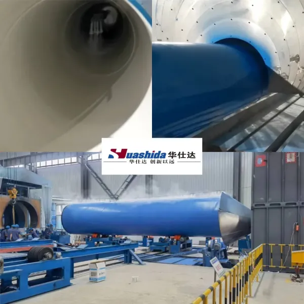 3LPE Coating Pipe Production Line with High Voltage Electrostatic Spray Gun SA2.5 Clean Level and PLC Automatic Control System