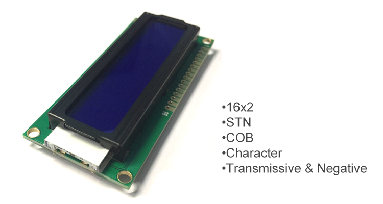 16x2 alphanumeric lcd