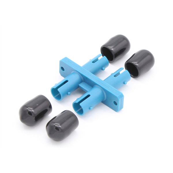 ST UPC to ST UPC SM Duplex Fiber Optic Adapter With Plastic Body Low Insertion Loss 0.2dB