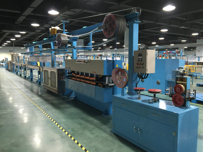 PU Extrusion Line / electric wire making machine With Tension Pay Off