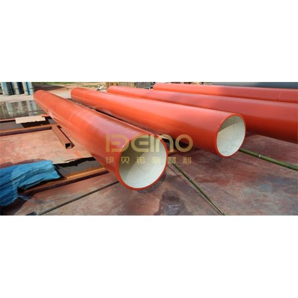Industrial Ceramic Pipe Lining 500mm Diameter For Abrasive Material Transport In Cement Plants