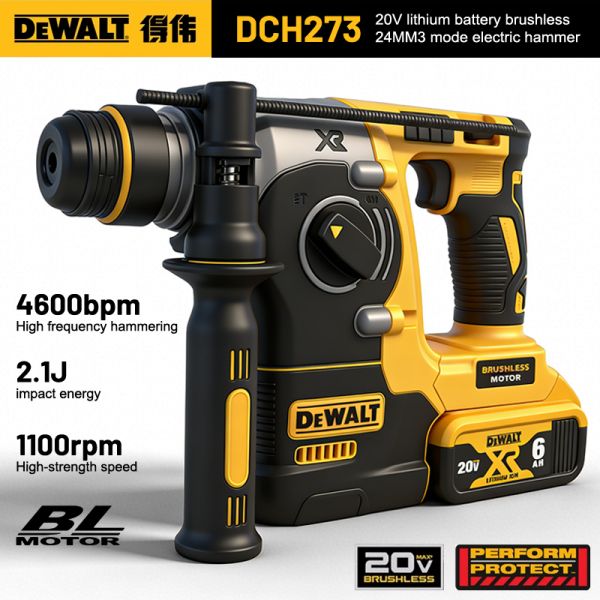 DEWALT 20V Hammer Drill front view showing professional design