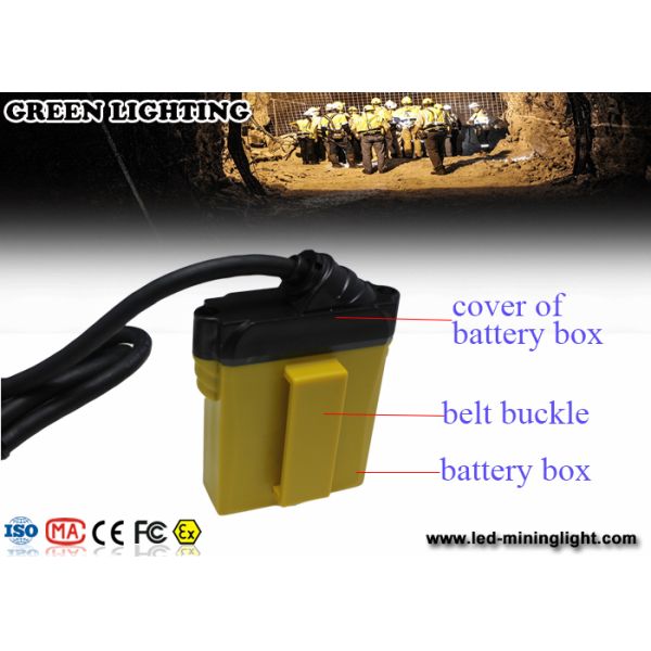 Black Small Size Led Cable Manual Mining Cap Lights 25000 Lux Brightness
