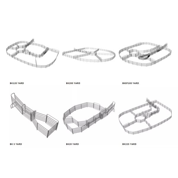 Cattle Yard 6 Rails 42*115mm Galvanize Corral Panel Fence