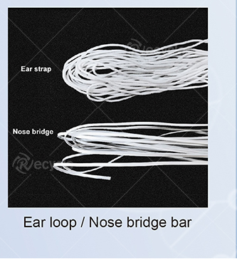 High Speed Elastic mask making machine 3-ply Flat disposable face mask making machine