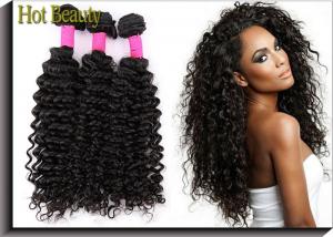 Quality 12 Inch 5A Virgin Unprocessed Brazilian Curly Hair Deep Wave Human Hair Extensions for sale