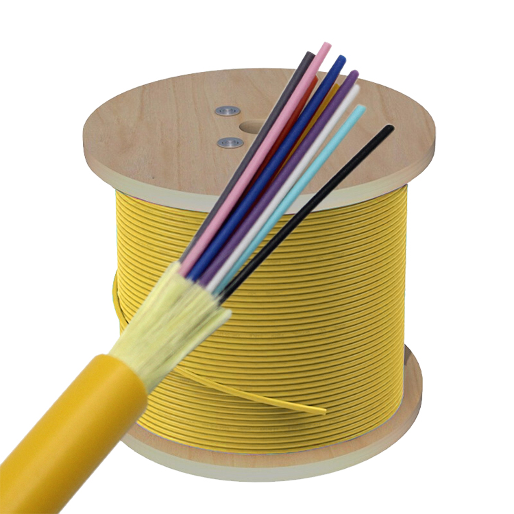 GJFJV-X MM OM3 Distribution Tight Buffer Aqua Fiber Optic Cable