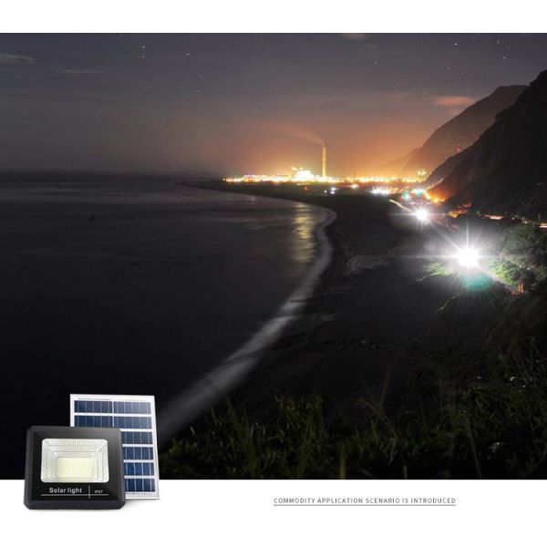 IP67 ABS 200W Solar LED Flood Lights With Radar
