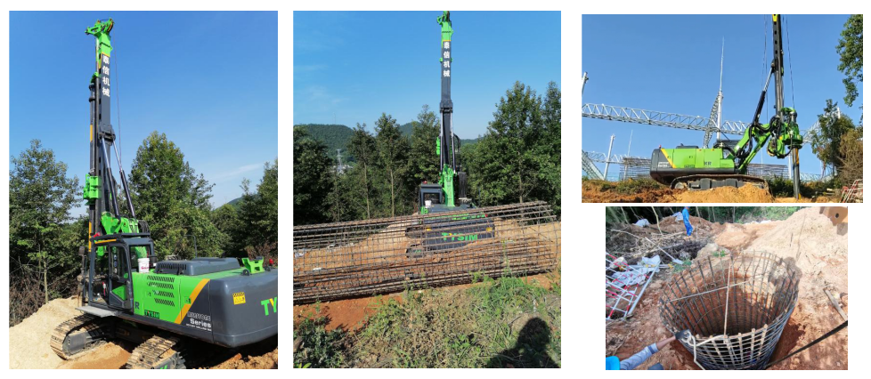 KR110D Hydraulic Rotary Piling Rig Machine For Electric Power Construction Max. drilling diameter 1200 mm