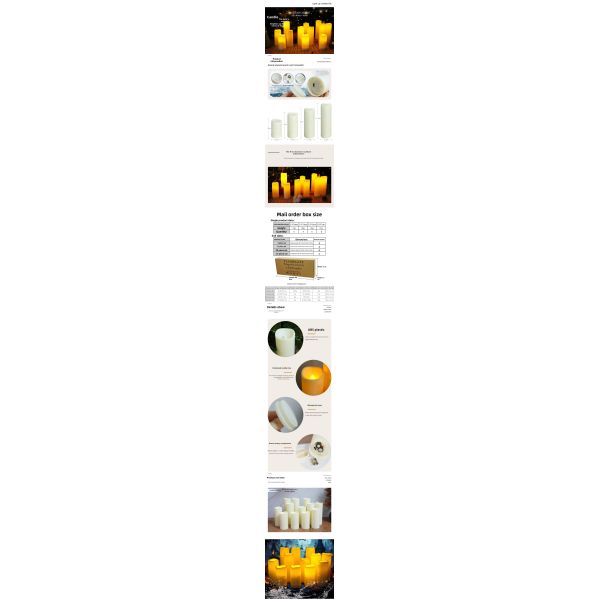 Flameless LED Pillar Candles with 10-key Remote Timer, Flickering Flame Effect, and Waterproof Design - 12 Piece Set