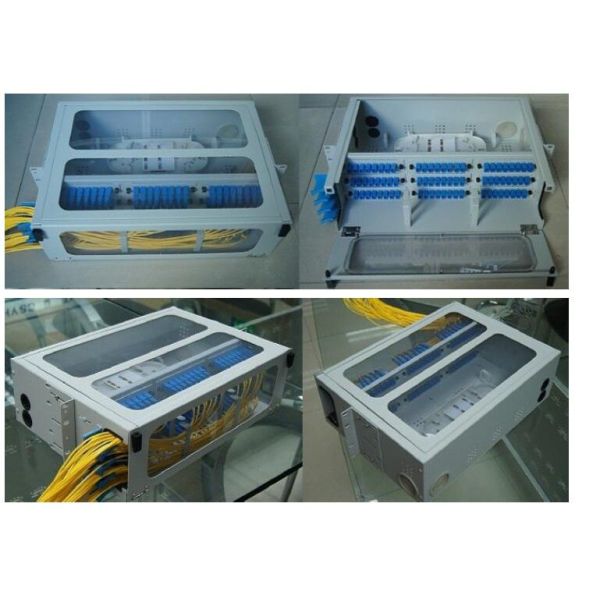 FTTX 96cores Fixed Optical Patch Panel Transparent Cover