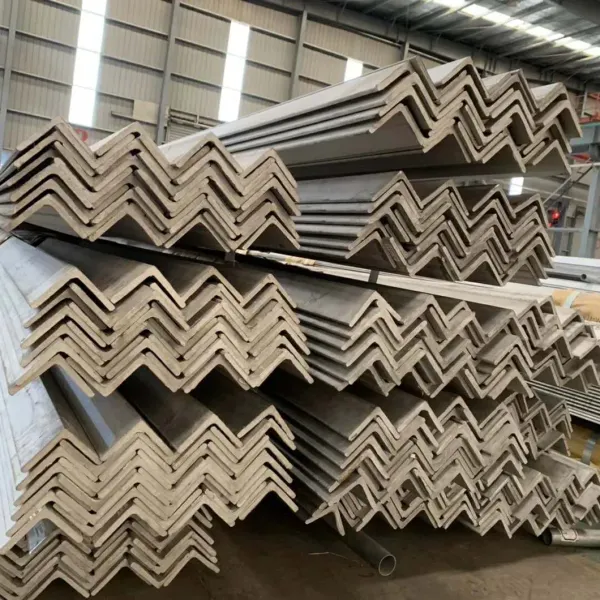 Packaged stainless steel angle bars ready for shipment