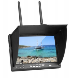 FPV 7-Inch Handheld LCD Screen Display with 5.8G Dual Reception Plastic Material for Drone Accessories