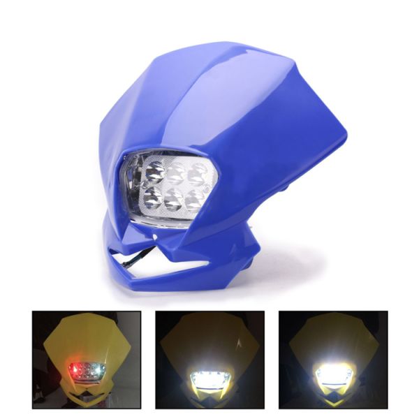 Universal Fan-Shaped LED Lights for Motorcycle Headlight Customized Modification