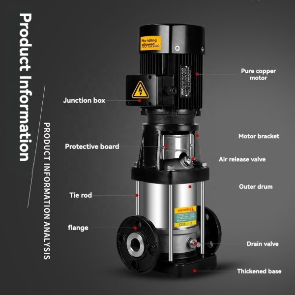 Multi Stage Centrifugal Vertical Pumps Custom Steepness For Irrigation