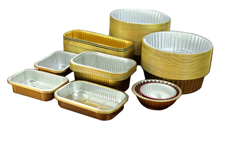 Automatic Coffee Capsule Aluminum Foil Bowl Colored Smooth Wall Baking Cake Container Product Line