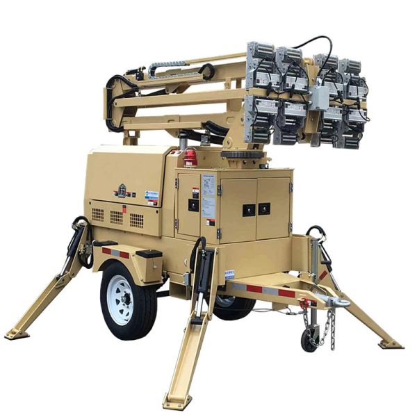 Diesel Powered Light Towers LED Tower Lighting Mining Operations Mobile Light Tower