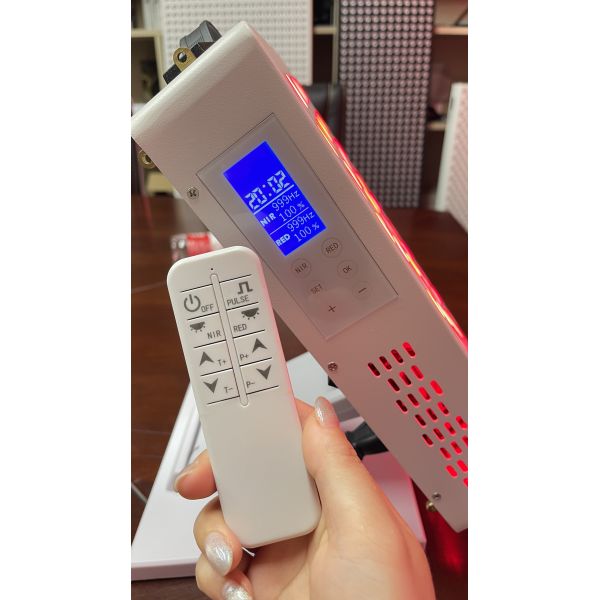 300W Red Light Therapy Device with Stand – Touchscreen, Remote, Pulse Mode (0-999Hz), Foldable for Face & Body Use, 4 Wavelengths, OEM/ODM Supported
