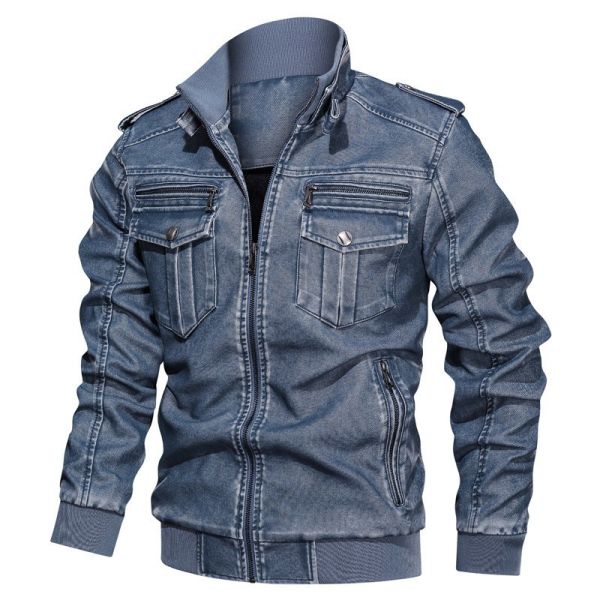 Zipper Long Motorcycle Jackets