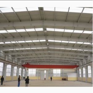 Quality Prefabricated H Section Steel Frame Structural Warehouse with Overhead Crane for sale