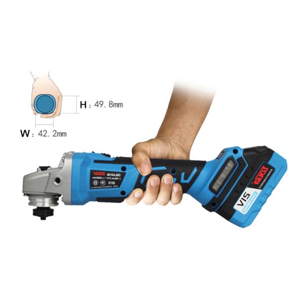 21V Portable Mini Angle Grinder with Brushless Motor and Variable Speed Battery Powered