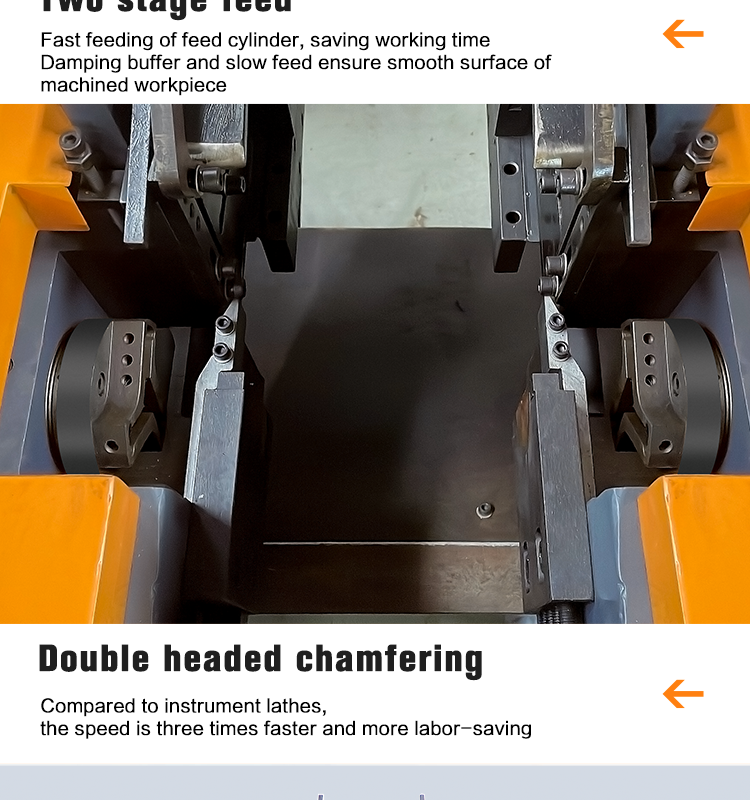50 Series Pneumatic Double-head Chamfering Machine Double-head Chamfering Machine Chamfering Rod