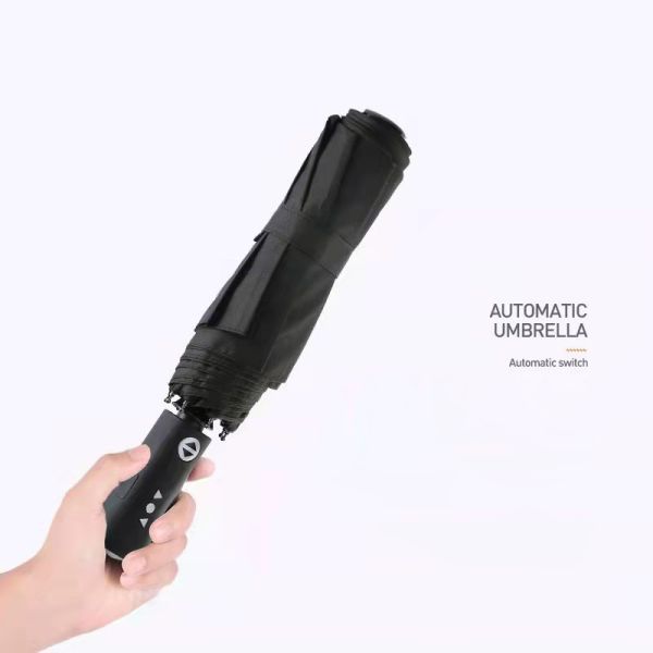 Minimalist Design Fully Automatic Folding Umbrella with Rechargeable Bluetooth Speaker