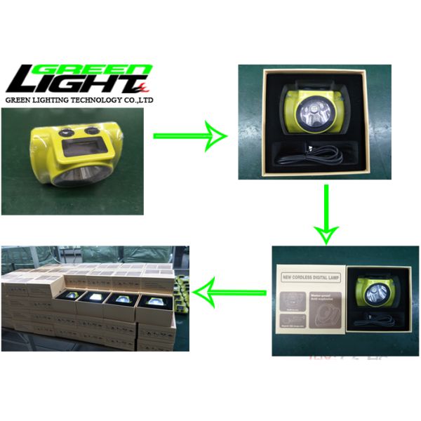 18000lux 6800mAh Cordless Mining Cap Lights 385lum