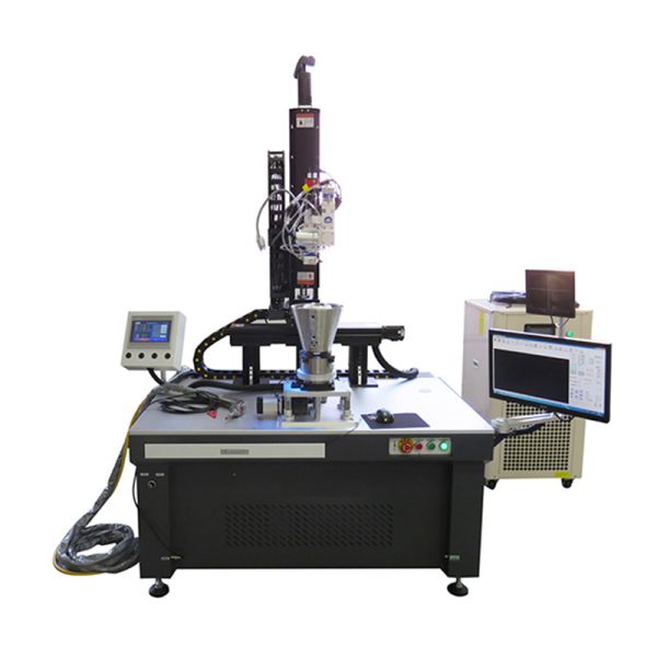 Metal Automatic Flatbed Fiber Continuous Welding Machine Water Cooling 1000W