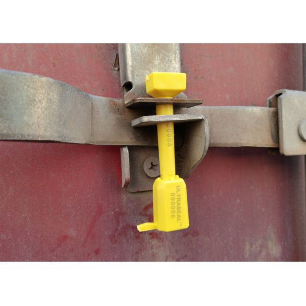 Steel bolt seal application on shipping container doors