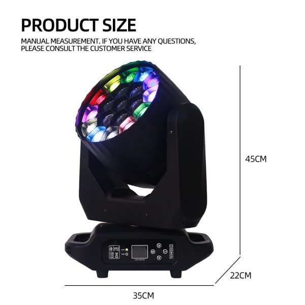 DMX Control Sound Activated Stage Lights with Built-In Program and Voice Activation