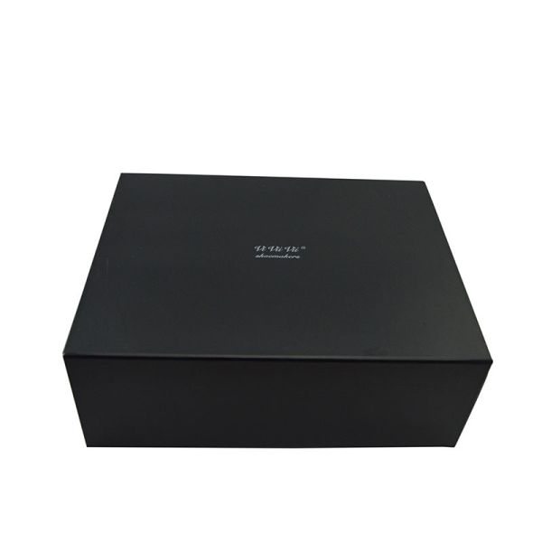 Custom Printed Foldable Black Cardboard Gift Boxes With Lids | Cardboard Gift Packaging Boxes