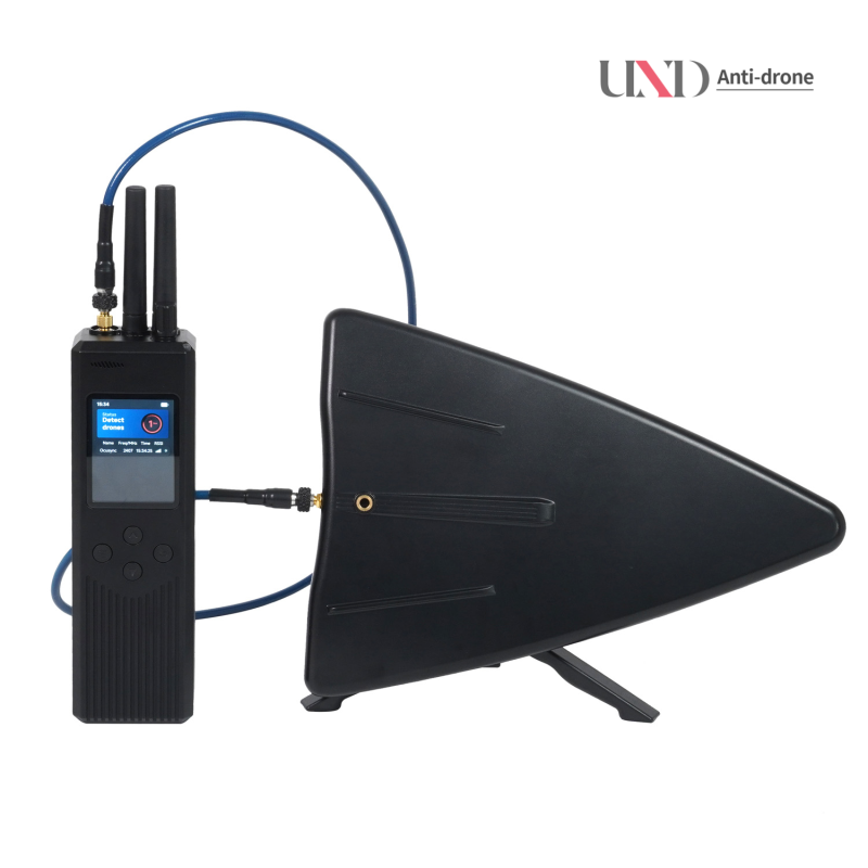 Portable Mobile Drone Detection Device Early Warning 2-3km Direction Finding 2.4G 5.8G UAV Security Protection IP65 6h Working