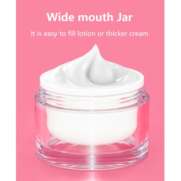 50g Leak Proof Cosmetic Cream Jars Full Electroplating Process