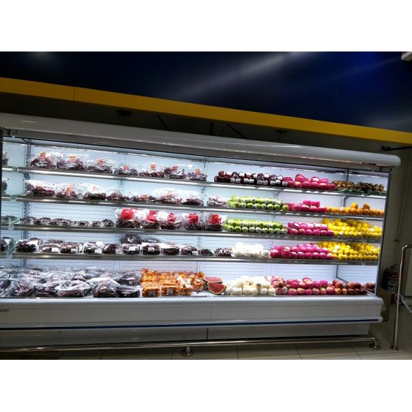Supermarket 4 Layers Vertical Open Display Chiller
