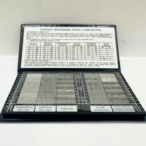 Steel Roughness Comparison Sample Block Lathe Milling Grinding Standard Specimen